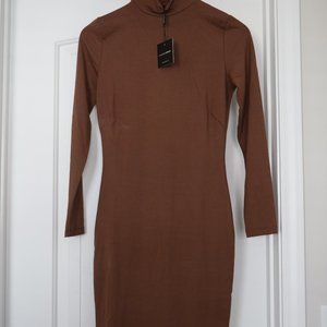 JLUXLABEL CHOCOLATE DRESS (M), NEVER WORN!